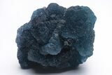 Blue, Cubic/Octahedral Fluorite Encrusted Quartz - Inner Mongolia #213854-1